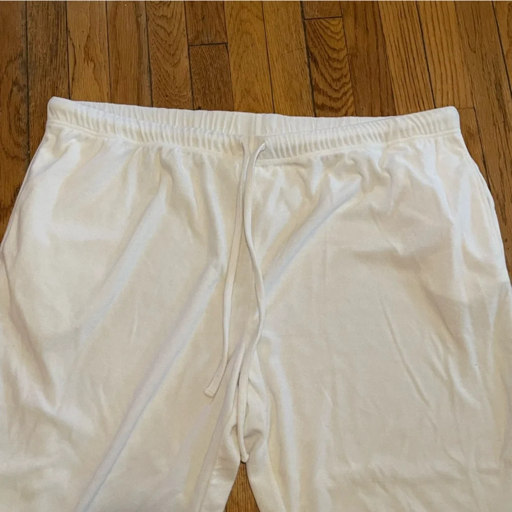 Vermont Country Store White Lounge Pants, Size 3X - Picture 3 of 7